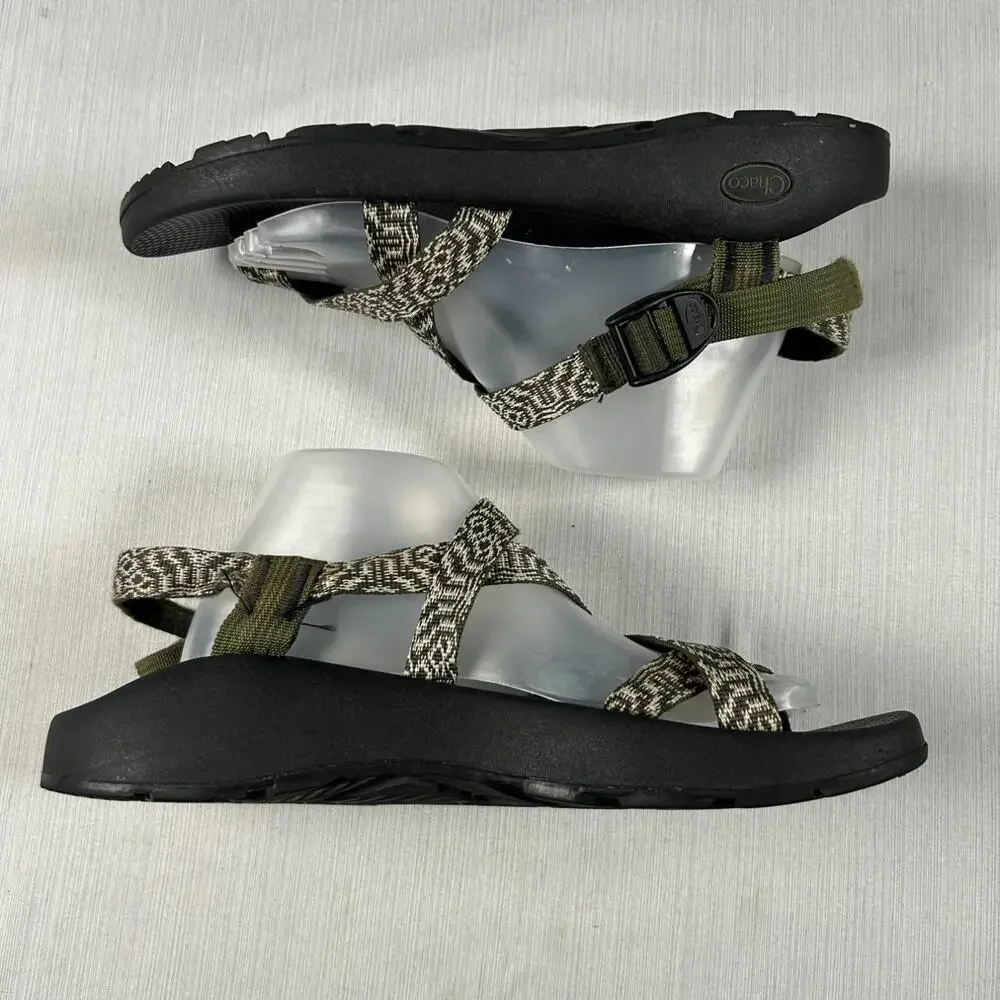Chaco Z/Cloud 2 Men's Sandal 11 Green Adjustable Webbing Straps Toe Strap Loop